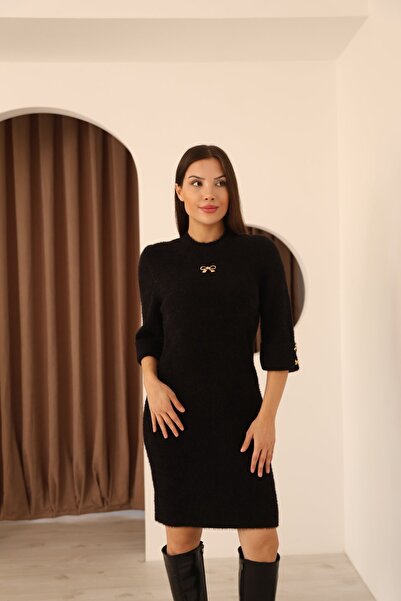 İKLİM LİFE Φόρεμα με γένια με φιόγκο και καρφίτσα