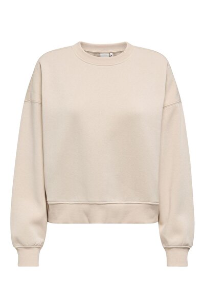 ONLY Onlbest Life L/S Crew Neck Swt Noos Women's Gray Sweatshirt - 15338727