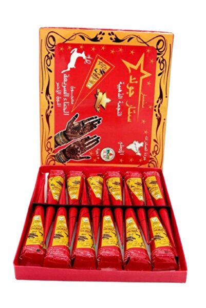 Golden Star 12-piece Indian Henna for Hands and Feet