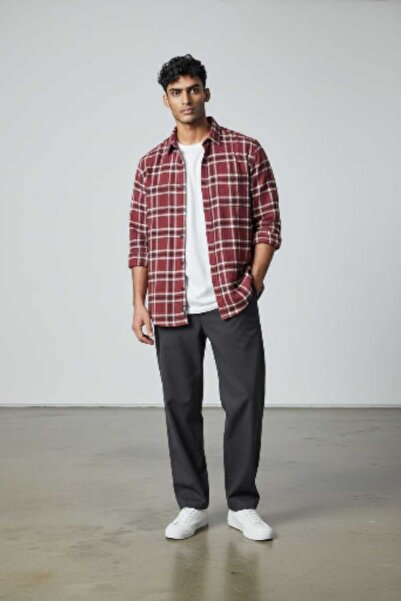 adage Plaid Woodcutter Wool Long-Sleeve Shirt Marower22