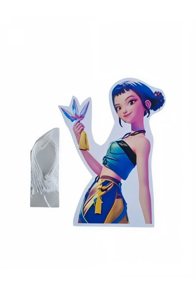 DODOMAR K Pop Huntrix Demon Hunters 6'lı Çift Taraflı Asma Tavan Süsü Parti Dekorasyon