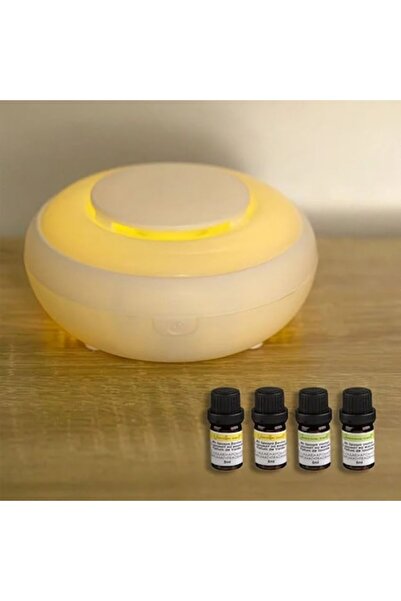 OEM Electric Perfume Diffuser with Colorful LED & 4 Fragrance Oils for Room Ø9.5cm