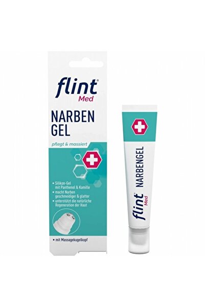 Flint Med Gel siliconic anti-cicatrici Narben Gel, aplicator cu bile pentru masaj, 17 ml