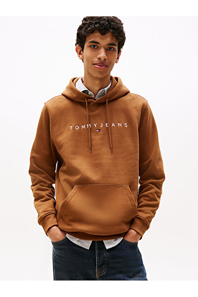 Tommy Hilfiger Men's Brand Logo Hooded Organic Cotton Kangaroo Pocket Suitabl...