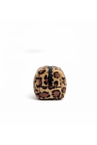 Madame Mini Plush Women's Makeup Bag with Furry Zipper