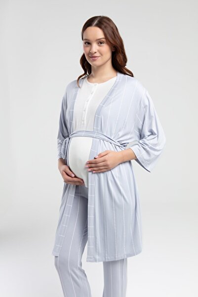 Pierre Cardin 3-Piece Summer Maternity Pajama Set