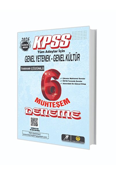 tasarı eğitim yayınları KPSS GKGY-6 MUHTEŞEM DENEME