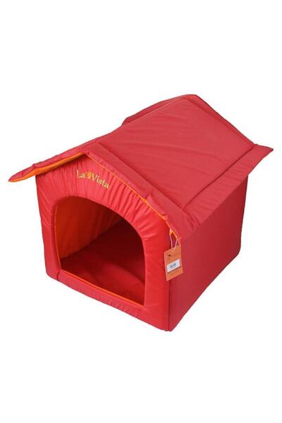 LAVİSTA La Vista Dış Mekan Kedi ve KÜÇÜK Köpek Evi Kırmızı 40-45-45cm
