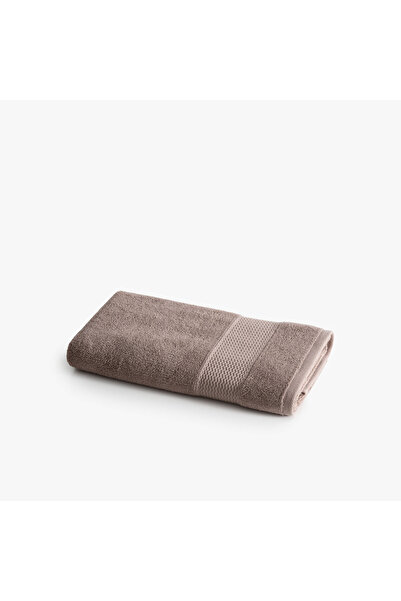 Green Black Lara Face Towel 100% Cotton with Border Brown 50X90 cm