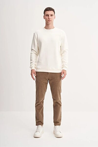 Cazador Thick Diagonal Textured 100% Cotton 3 Thread Regular Fit Sweatshirt (25K)