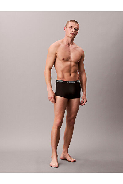 Calvin Klein Ανδρικό λογότυπο ελαστικό σετ 3 μαύρων μπόξερ με ελαστική ζώνη μέσης LV00NB4409-UB1