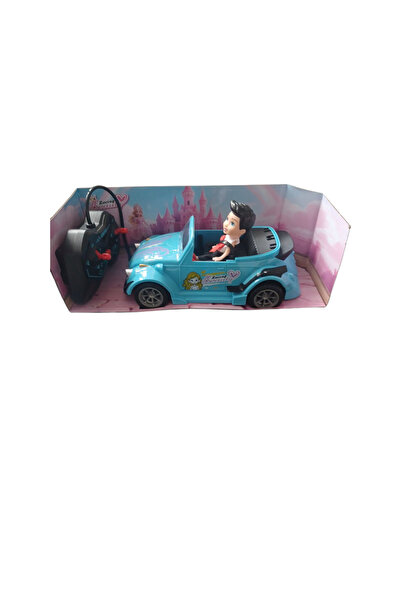 Vision XXI Volkswagen Beetle Car With Boy, R/C, Forward/Backward, Left/Right, 20 cm, Plastic, Blue