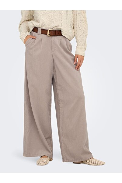 ONLY Onlsvea-Nessa Mw Cord Wide Pant Cc Tlr Women's Brown Trousers - 15351309
