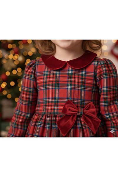 Baby Rose New Year's Concept Dress with Big Bow (2-3-4-5 Years Old)