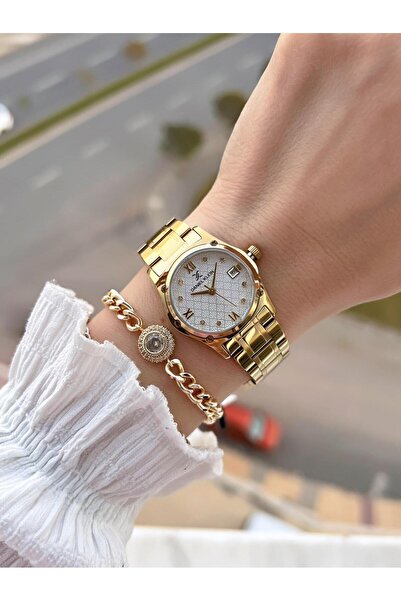 Daniel Klein Steel Cord 30 Mt Water Resistant Women's Wristwatch+Bracelet Bf.Gf.14271.2