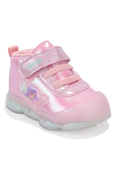 Vicco Gemini 946B25K445 Powder Orthopedic Lighted Baby Girl Sports Boots