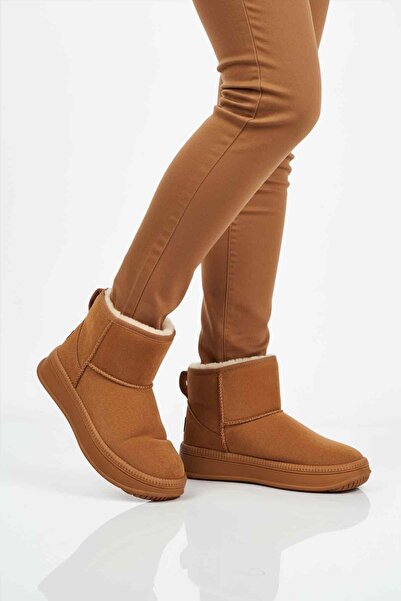 AYAKMOD Tan Fur Cold Resistant Non-Slip Women's Boots 25001 Z