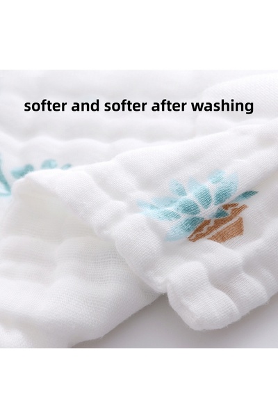 Ominii Baby gauze bath towel cotton children's towel six-layer quilt baby newborn baby blanket 110*110CM