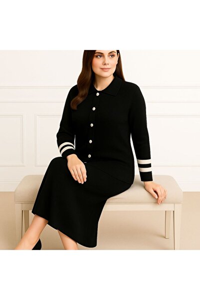 MAY MARA Women's Comfortable Fit Jacket and Skirt 2-Piece Knitwear Set