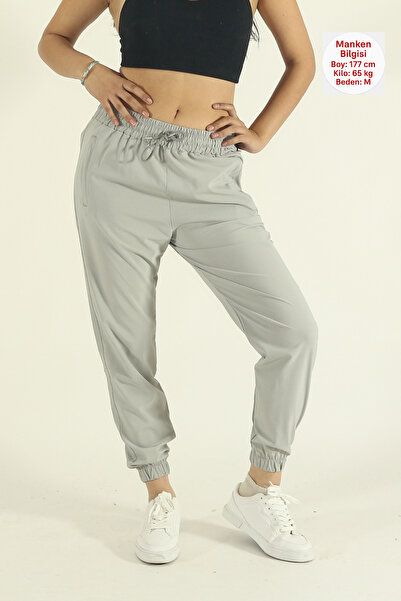 INFLUYENTE Women's Oversized Parachute Fabric Quick-Drying Elasticated Leg Track Pants