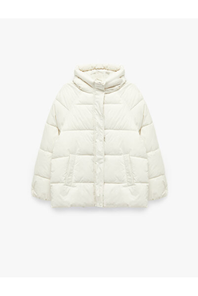 Koton Μακρυμάνικο φερμουάρ με αδιάβροχη επένδυση από φλις Ka με κουκούλα v ov...