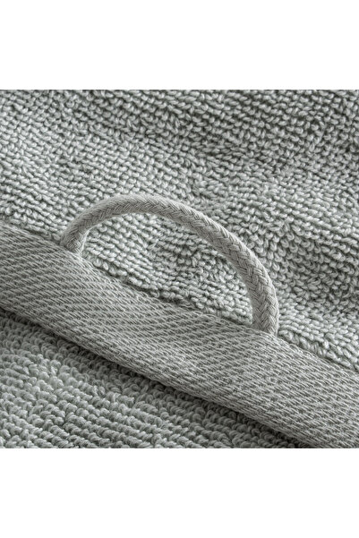 Green Black Lara Face Towel 100% Cotton with Border Green 50X90 cm