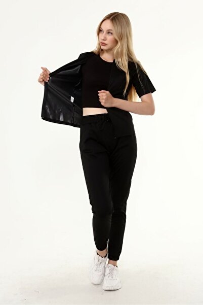 FİT TİME Thermal Sports Sweatpants and Zippered Bodysuit Set