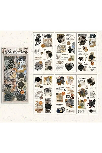 Limmy Set de 6 autocolante vintage - Flori elegante