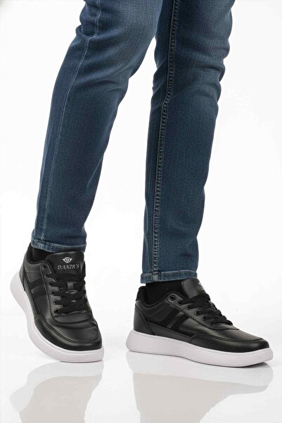 AYAKMOD Black and White Lace-Up Men's Casual Shoes 128 Volume m