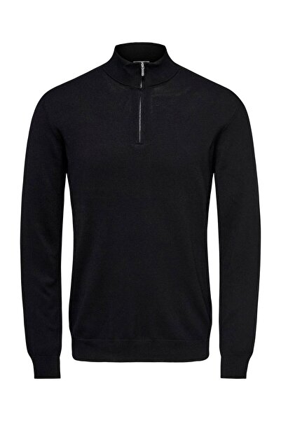 Only & Sons Onswyler Life Reg 14 Half Zip Knit Noos Men's Black Sweater - 22021264