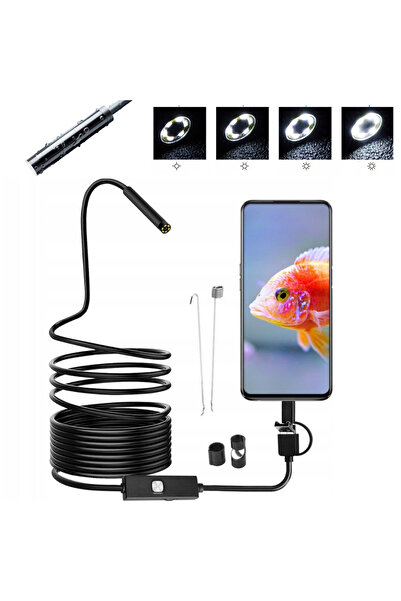 GLAMSI USB Endoscope Camera – Waterproof HD Inspection with 5m Cable