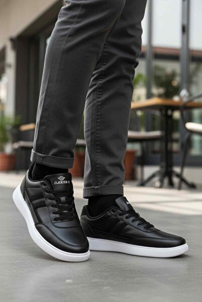 AYAKMOD Black and White Lace-Up Men's Casual Shoes 128 Volume m