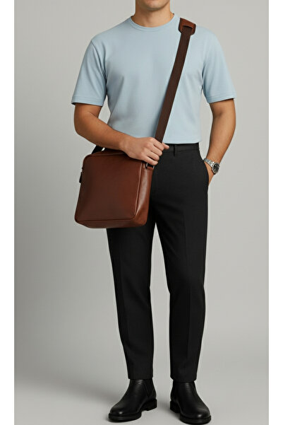 Bürke Men's Anthracite Color Slim Fit Quality Fabric Trousers