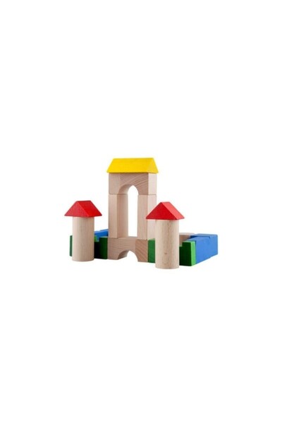 LUPO Colored wooden blocks, 100 pieces