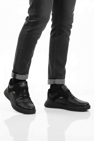 AYAKMOD Black Lace-Up Men's Casual Shoes 508 m