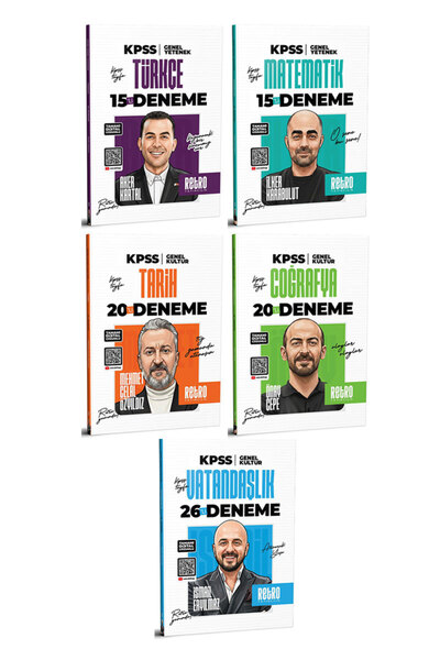 RETRO YAYINCILIK 2026 KPSS Tüm Sınavlar Branş Deneme Seti Türkçe Matematik Tarih Coğrafya Vatandalşık Retro Yayınları