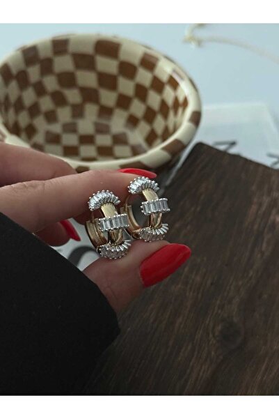 Bubbleatelier أقراط ذهبية من الفولاذ