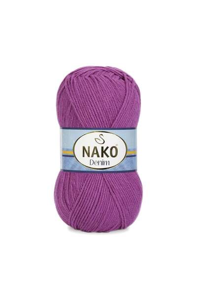 NAKO خيط قطن دنيم للحياكة اليدوية 100 جرام
