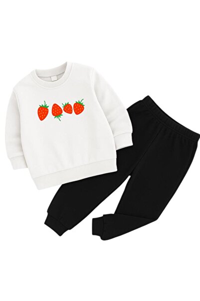 BENROMA DEČJA TRENERKA SA 3 NITI I ŠARA U OBLIKU JAGODE