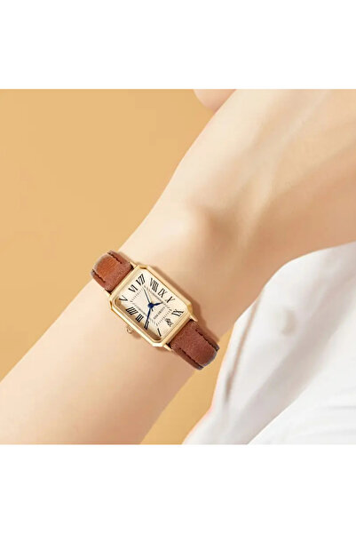 set.up Retro Minimal Square Dial Women's Wristwatch