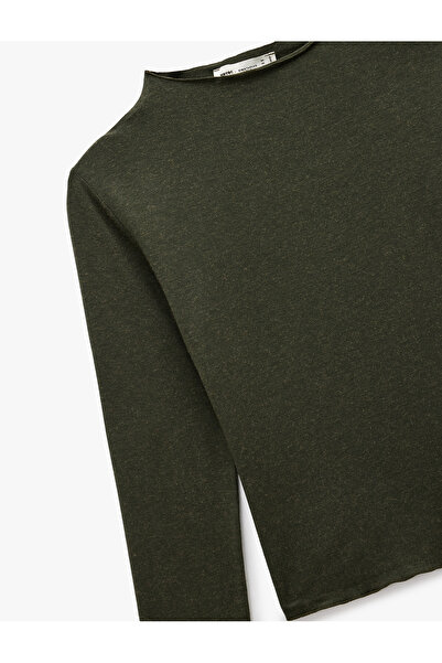 Koton X Sima Tarkan - Μπλούζα με μακρύ μανίκι από μείγμα μαλλί προβάτου ελαφριά ψηλός λαιμός