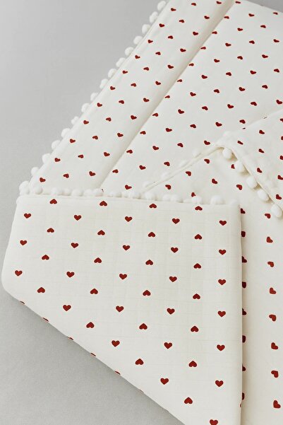 voyyo kids baby 3-Piece Bottom Opening Mat Set with Blanket and Pillow, Muslin Patterned Bottom Opening