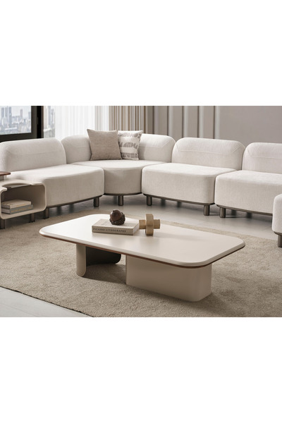 Evondi Lucas Orta Sehpa 138 cm – Modern Tasarım, MDF Gövde