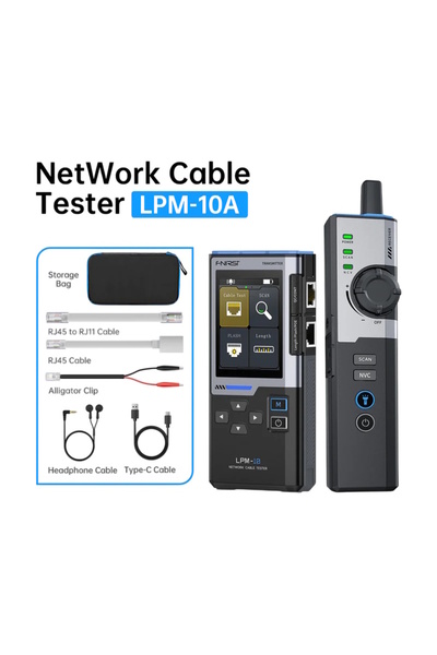 FNIRSI LPM-10A Kablo Takip ve Network Test Cihazı