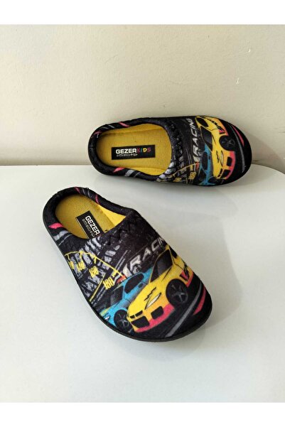 GEZER Children's House Slippers with Car Figures
