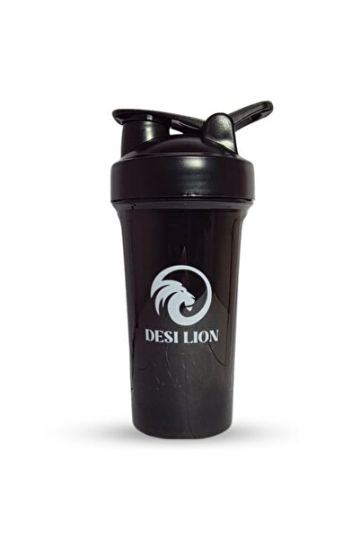 DESI LION Protein Shaker Bottle with Blender Ball – Leakproof Smoothie & Gym Supplement Mixer Cup