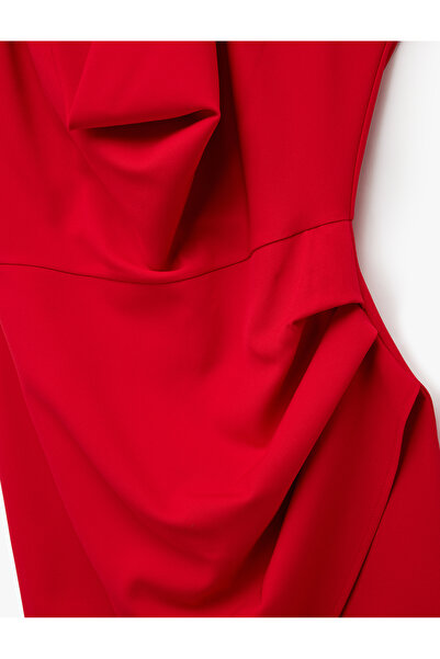 Koton decolteu larg Rochie mini drapat fără mâneci