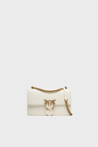 PİNKO Valódi bőr láncos vállpántos táska TÁSKA 100941 A0F1 Z14Q