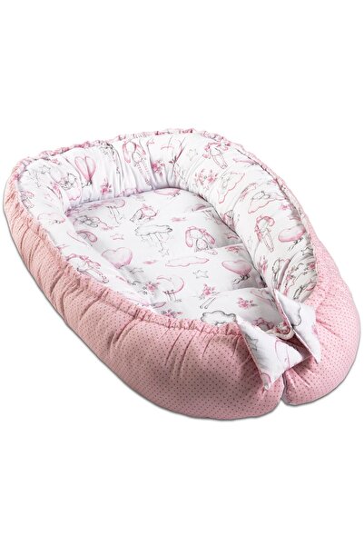 Kidizi Coș de dormit pentru bebeluși, cuib de bebeluși, 90 x 50 cm, model nor...
