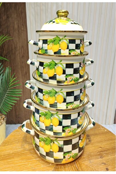 Generic Shinko pot set with lemon pattern